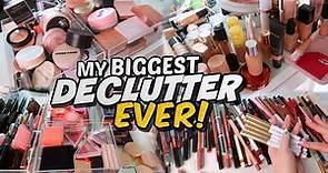 MAKEUP COLLECTION DECLUTTER! My *BIGGEST* One Yet🥲