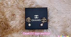 🌟🎬🌟Chanel logo earrings pearl/ 香奈兒珍珠吊墜珍珠耳環#chanel#香奈兒#耳環#精品#luxury