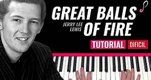 Como tocar "Great balls of fire" (Jerry Lee Lewis) - Piano tutorial y partitura