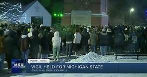 Grand Valley State University holds vigil for Michigan State University