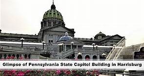 Glimpse of Pennsylvania State Capitol Building in Harrisburg | Harrisburg, Pennsylvania, USA