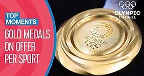 Which Olympic Sport offers the most Gold Medals? 🥇 | Top Moments