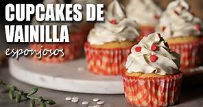 Cupcakes de Vainilla Esponjosos