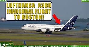 🔴LIVE LUFTHANSA A380 Returns to Boston Logan International | BOS LIVE | BOS Plane Spotting