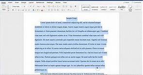 Essay Formatting Tips
