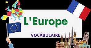 Quelques pays d'Europe | European countries in French | French Vocabulary