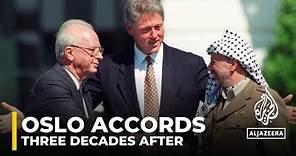 What were the Oslo Accords between Israel and the Palestinians?