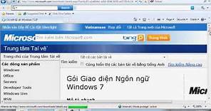 Cai dat giao dien Tieng Viet cho Windows 7