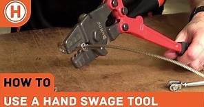 How To: Use a Hand Swage Tool To Crimp Ferrules On Wire Balustrade | HAMMERSMITH