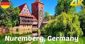 Nuremberg, Germany Walking tour 4K 60fps - Most beautiful medieval towns