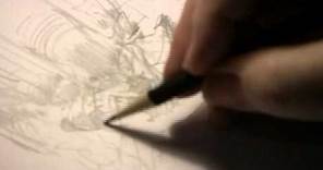 Neal Adams Drawing a Batman Pencil Sketch