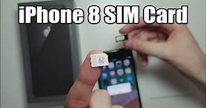 iPhone 8 / 8 Plus SIM Card How to Insert or Remove!