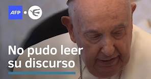 El Papa Francisco tiene bronquitis a sus 87 años • Vía AFP Español