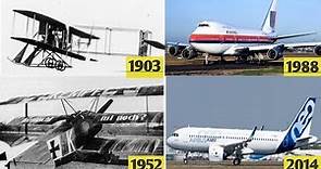 Evolution of airplanes 1903 - 2019 | history of Aviation - Documentary