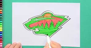 How to draw the Minnesota Wild Logo (NHL Team)