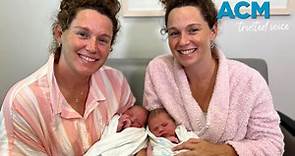 Identical twin sisters Nicole and Renee gave birth on the same day, despite their due dates being 10 days apart. Video by Marlene Even #IdenticalTwins #Coincidence #ACM #Video #National #Twins #Babies | Manning River Times