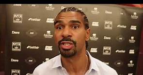 DAVID HAYE - 'PARKER v FURY IS A GREAT FIGHT GETTING TWO HEAVYWEIGHT CHAMPS IN 1 FAMILY, INCREDIBLE'