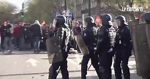 Tensions en fin de manifestation à Bastille