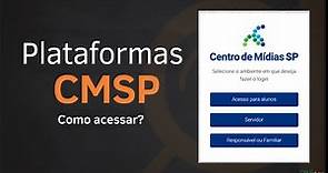 Como acessar as plataformas do CMSP Web | Educação São Paulo
