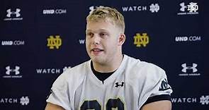@NDFootball - Rylie Mills Post Practice - 8-12-2022