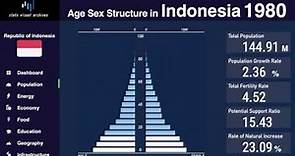 Indonesia - Changing of Population Pyramid & Demographics (1950-2100)