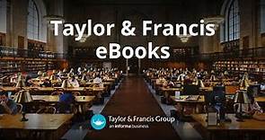 Discover Taylor & Francis eBooks (English language)