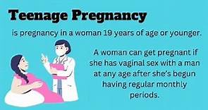 TEENAGE PREGNANCY: KNOW THE FACTS, CAUSES, EFFECTS AND HOW TO PREVENT #teenagepregnancy