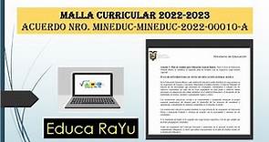 Malla Curricular 2022 Acuerdo 2022-00010-A