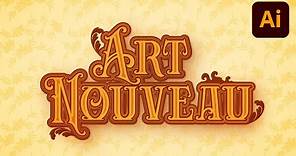 How to Create an Art Nouveau Text Effect in Illustrator