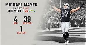 Michael Mayer Week 15 | Every Target and Catch vs Los Angeles Chargers | 2023 NFL Highlights