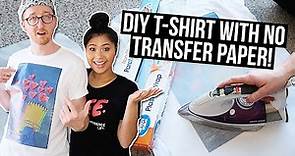DIY Custom Print T-Shirts | NO Transfer Paper | COUPLE TRIES