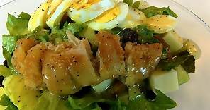 Betty's Chopped Lettuce Salad with Fried Chicken