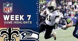 Saints vs. Seahawks Week 7 Highlights | NFL 2021 Highlights