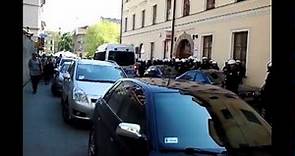 Policja Alarmowo Kraków/riot Police Polizei in Cracow responding emergency