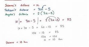 Grade 9 Equations - Topic 4 Word Problems