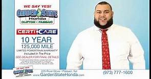 Garden State Honda Is An Exclusive Certi-Care Dealer!