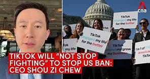 TikTok will "not stop fighting" to stop US ban: CEO Shou Zi Chew