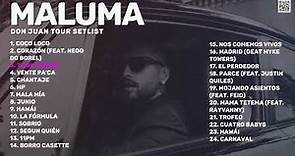 Maluma Don Juan Tour Setlist 2023 (Conciertos 2023)
