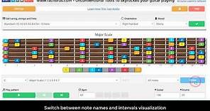 Guitar Scale Finder - Pattern Generator Software