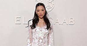 Ming Lee Simmons Serves Ethereal Glamour in White Lace Minidress at Elie Saab’s Couture Fall 2023 Show