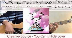 Creative Source - You Can't Hide Love // bass playalong w/tabs (1973 - funk/soul)