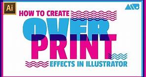 How to Create Screen Printing Style Overprints in Adobe Illustrator Tutorial