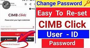 How to reset password CIMB click | Forgot Password CIMB click | Cimb click password Reset Kaise Kare
