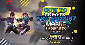 How to Create New Account in Mobile Legends | Sign Up Moonton in MLBB (2024)