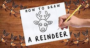 ✏️🦌 How to Draw a Reindeer | Simple Art Tutorial for Kids | Directed Drawing | Twinkl USA