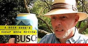 Busch Beer Review by A Beer Snob's Cheap Brew Review