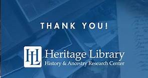 At the Heritage Library... - Heritage Library Foundation