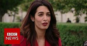 Amal Clooney demands justice for Yazidis - BBC News