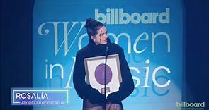 Rosalía recibe premio de "Productora del año" en los Women in Music