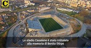 Lo stadio "Benito Stirpe" visto dall'alto
